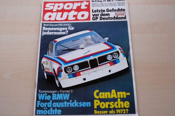 Deckblatt Sport Auto (08/1973)